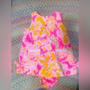 Lilly Pulitzer baby shift with bloomers
